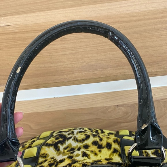 Betsey Johnson Yellow Leopard Handbag - Picture 9 of 12